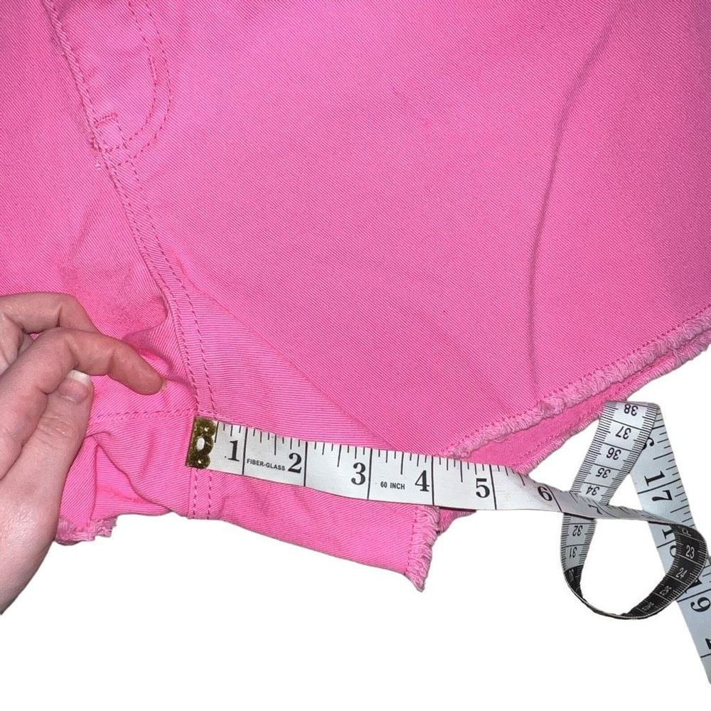 NWT CROWN & IVY Pink Denim Shorts Size 16 - Picture 7 of 7